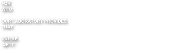 FOR pianists and keyboard players WHO want to test their performance either to check training effects or after a prolonged inactivity, 
          eventually due to neuromuscular or bone patologies, OUR LABORATORY PROVIDES a software tool and a follow-up service THAT translates into numbers the piano technique and gives a physiologic and biomechanical
          interpretation of its status and improvement. UNLIKE the subjective evaluating of the benefits of a particular training or rehabilitation protocol, ‘QPTT’ accurately shows the weak points in piano technique and provides customized
          indication for a quick improvement.